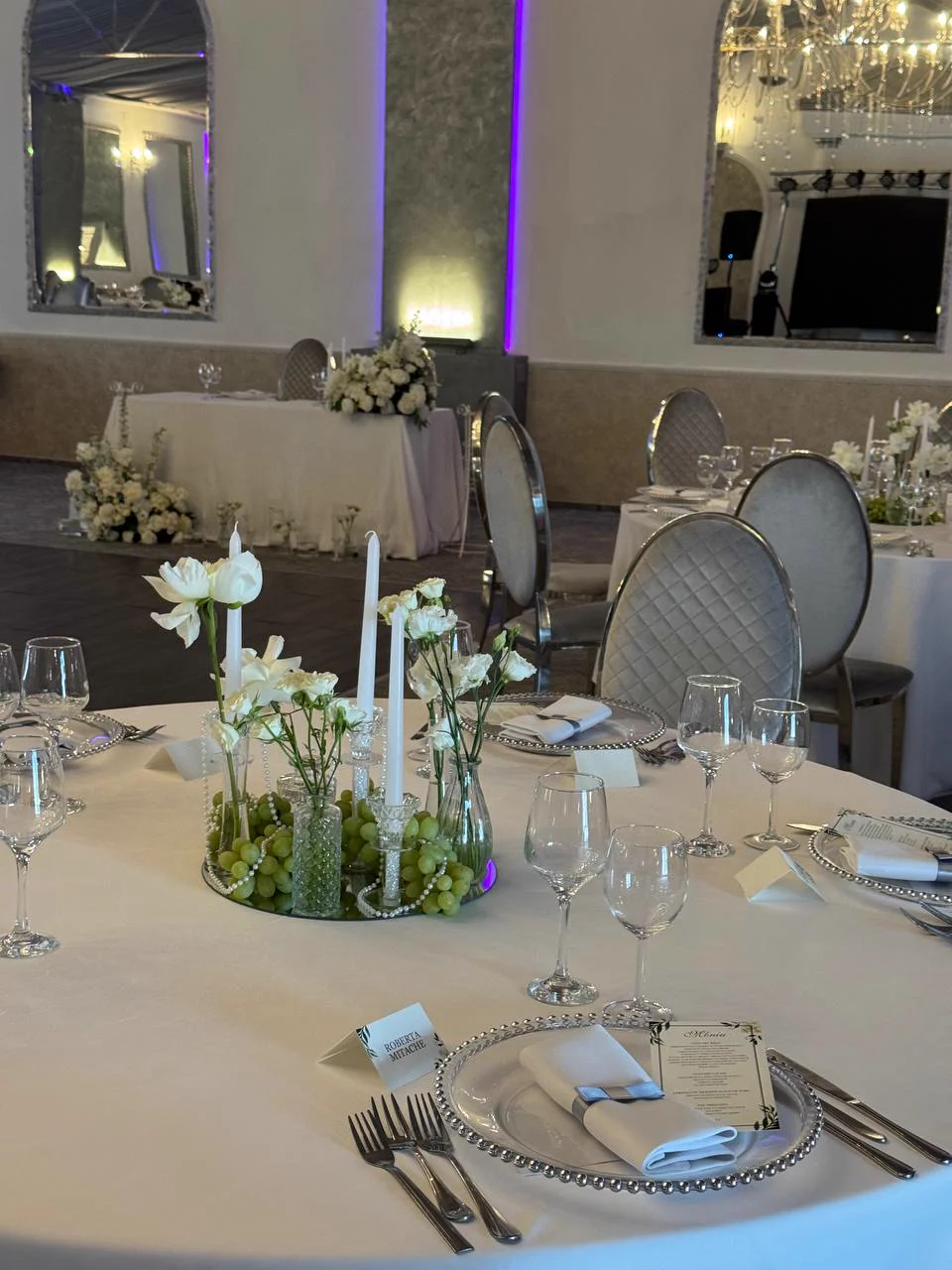 Wedding floral installation
