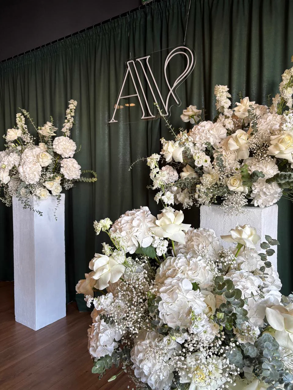 Wedding reception flowers