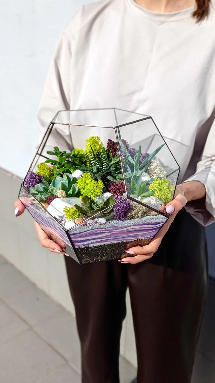 Custom botanical piece for an interior